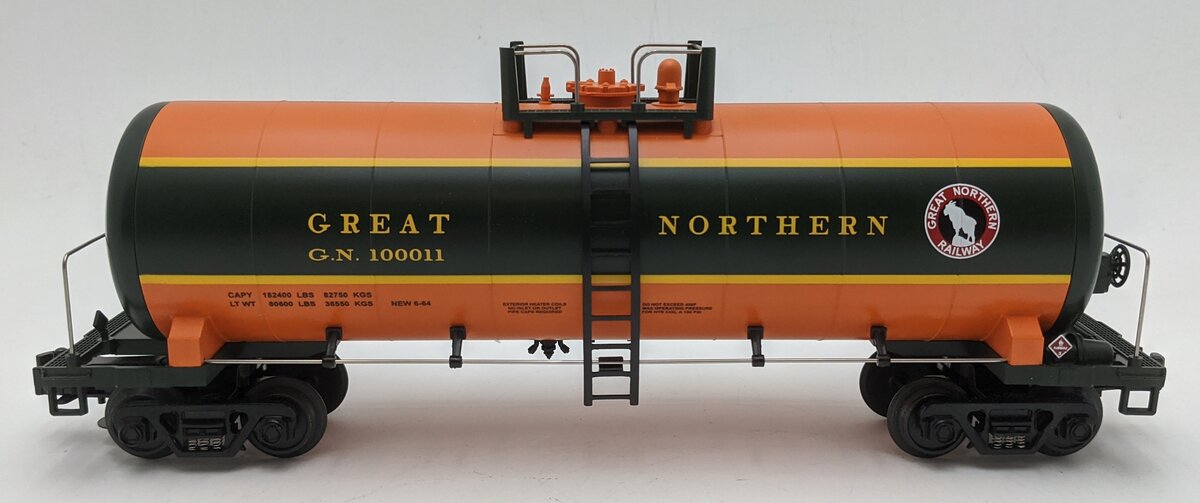 MTH 20-90091 O Scale Great Northern Tank Car #100011 LN