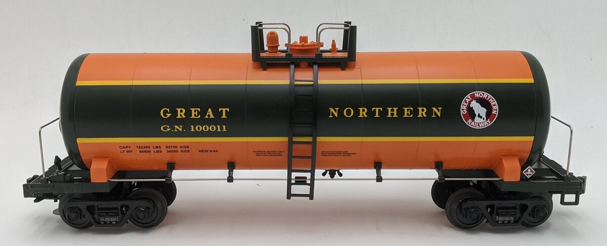 MTH 20-90091 O Scale Great Northern Tank Car #100011 LN