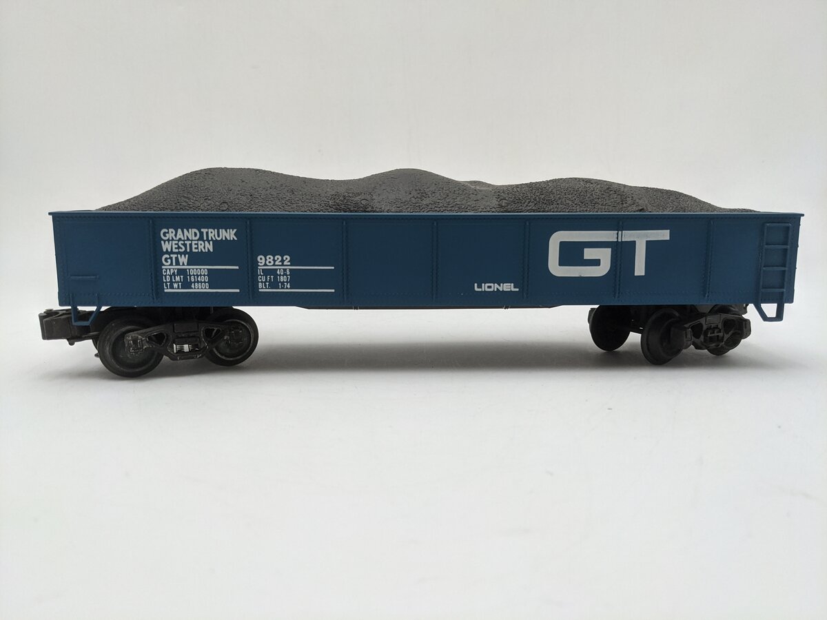 Lionel 6-9822 O Gauge Grand Trunk Gondola Car #9822 EX