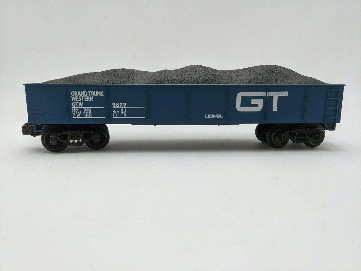 Lionel 6-9822 O Gauge Grand Trunk Gondola Car #9822 EX