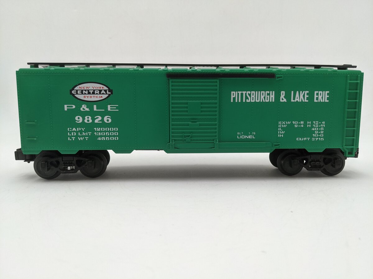 Lionel 6-9826 O Gauge New York Central Pittsburgh & Lake Erie Box Car EX