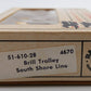 Bachmann 51-610-28 N Scale South Shore Brill Trolley #34 EX/Box