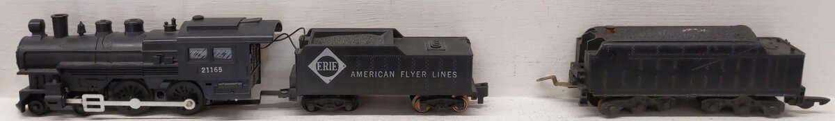 American Flyer Vintage S Scale Steam Locomotive & Tenders #21165,322SI [2] VG