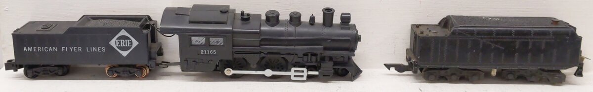 American Flyer Vintage S Scale Steam Locomotive & Tenders #21165,322SI [2] VG
