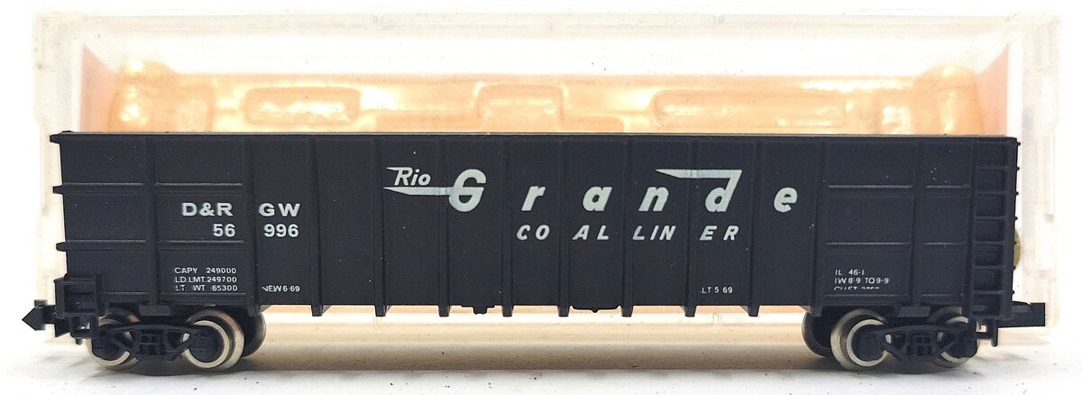 Roundhouse 8103 N Denver & Rio Grande Western Thrall Coal Gondola #56996 LN/Box