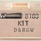 Roundhouse 8103 N Denver & Rio Grande Western Thrall Coal Gondola #56996 LN/Box