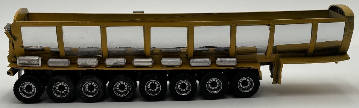 Tennessee Pass Models 1:87 Yellow Trout River 8 Axle Trailer VG