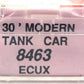 Roundhouse 8463 N ECUX 30' Modern Tank Car # 102098 EX/Box