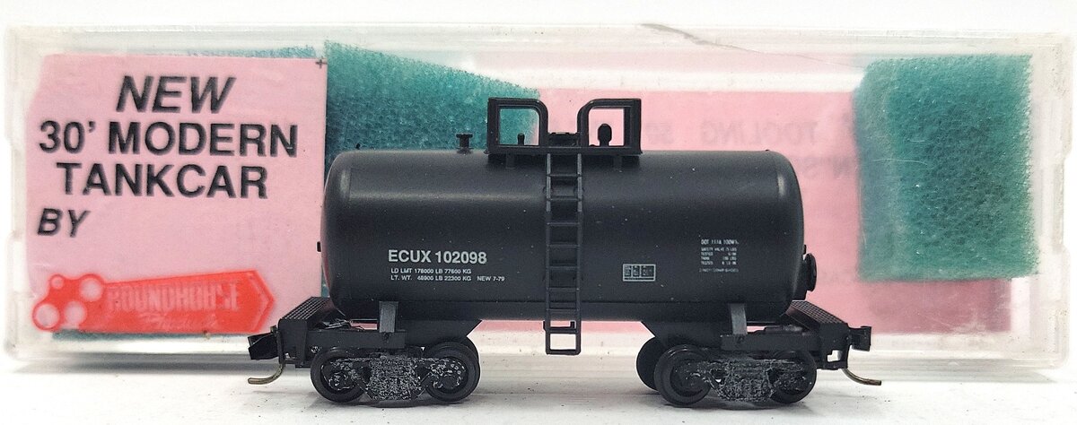Roundhouse 8463 N ECUX 30' Modern Tank Car # 102098 EX/Box