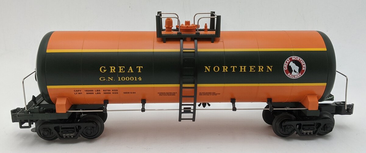 MTH 20-90091 O Scale Great Northern Tank Car #100014 VG