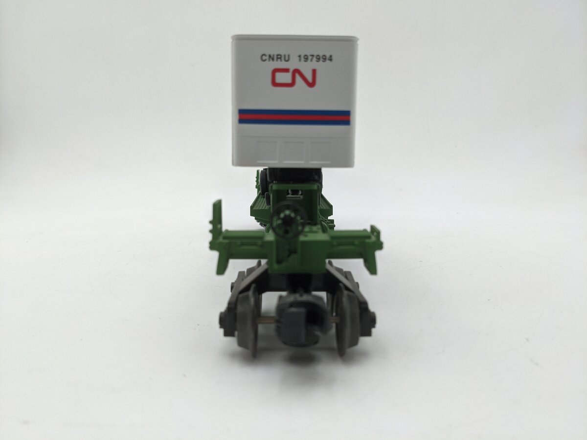 Lionel 6-52042 O BN TTUX Flatcar with Trailer (One Flatcar & Trailer) #637500 EX