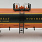 MTH 20-90091 O Scale Great Northern Tank Car #100025 LN