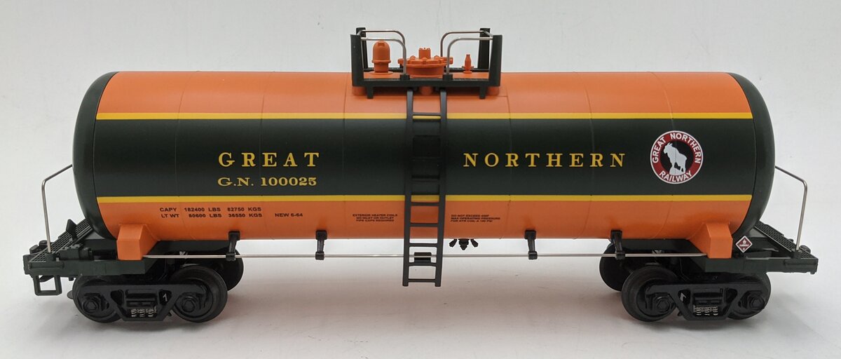MTH 20-90091 O Scale Great Northern Tank Car #100025 LN
