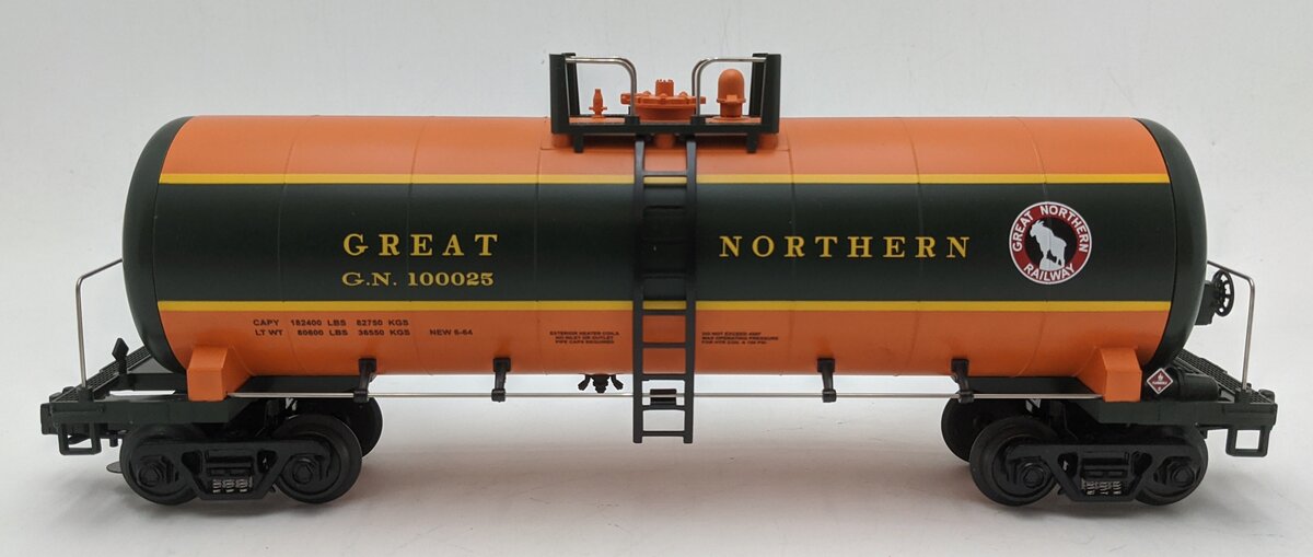 MTH 20-90091 O Scale Great Northern Tank Car #100025 LN