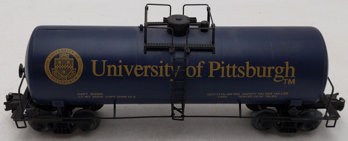 O Gauge University of Pittsburgh™ Tank Car EX