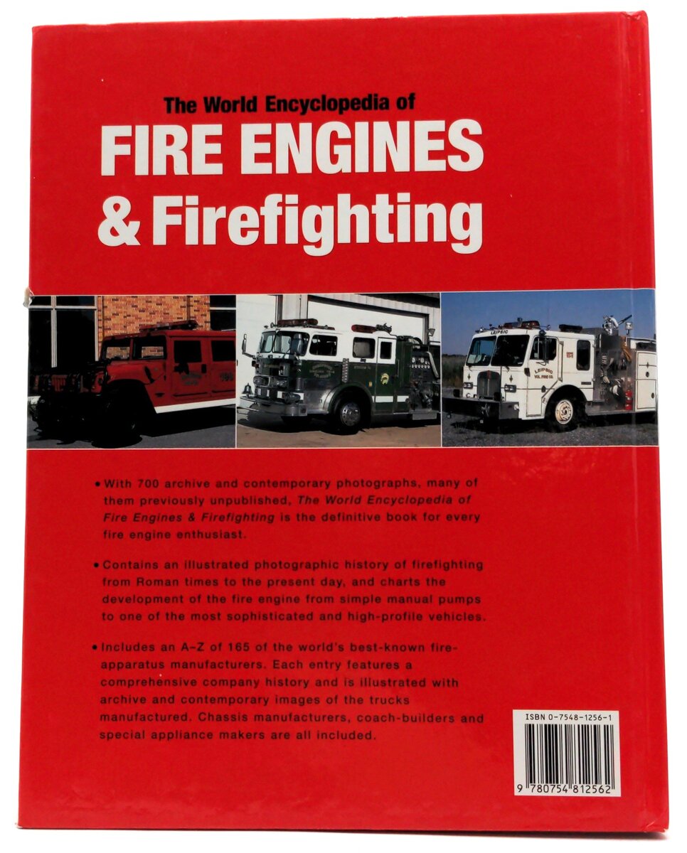 Lorenz 0-7548-1256-1 The Worlds Encyclopedia of Fire engines & Firefighting LN