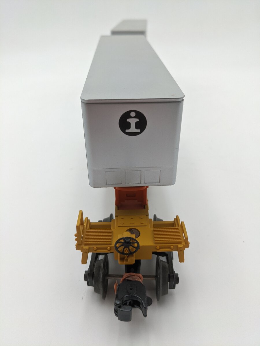 Lionel 6-19416 O Gauge Illinois Central TTUX Flatcar w/ Trailers EX
