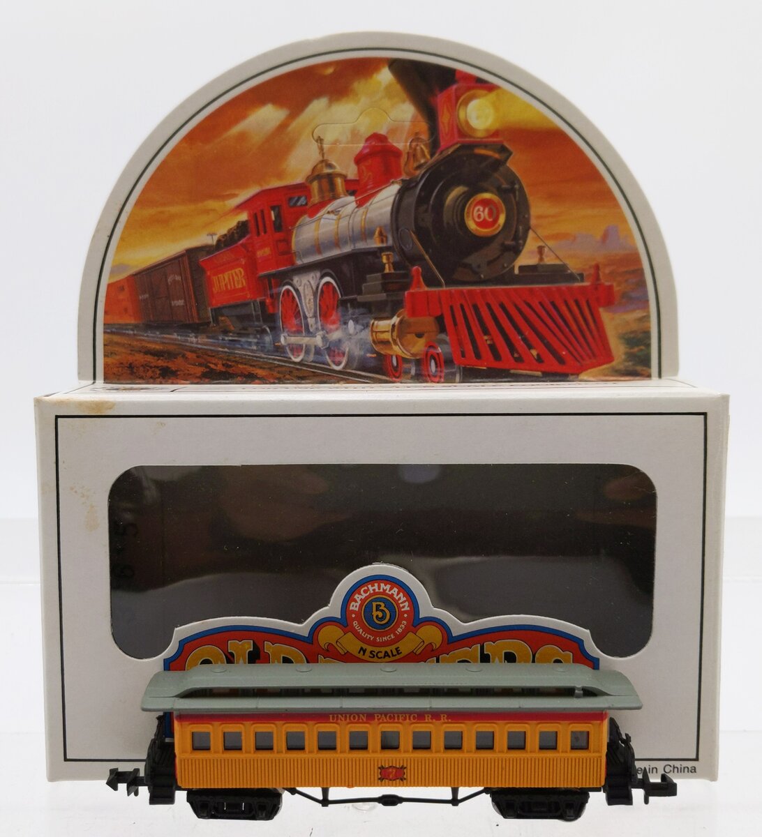 Bachmann 75651 N Scale Union Pacific 47' Old-Time Coach w/Metal Wheels #7 EX/Box