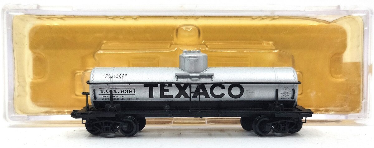Tex-N-Rails 9381 N Scale T.C.X Texaco Single Dome Tank Car LN/Box