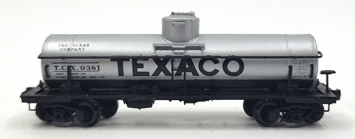 Tex-N-Rails 9381 N Scale T.C.X Texaco Single Dome Tank Car LN/Box