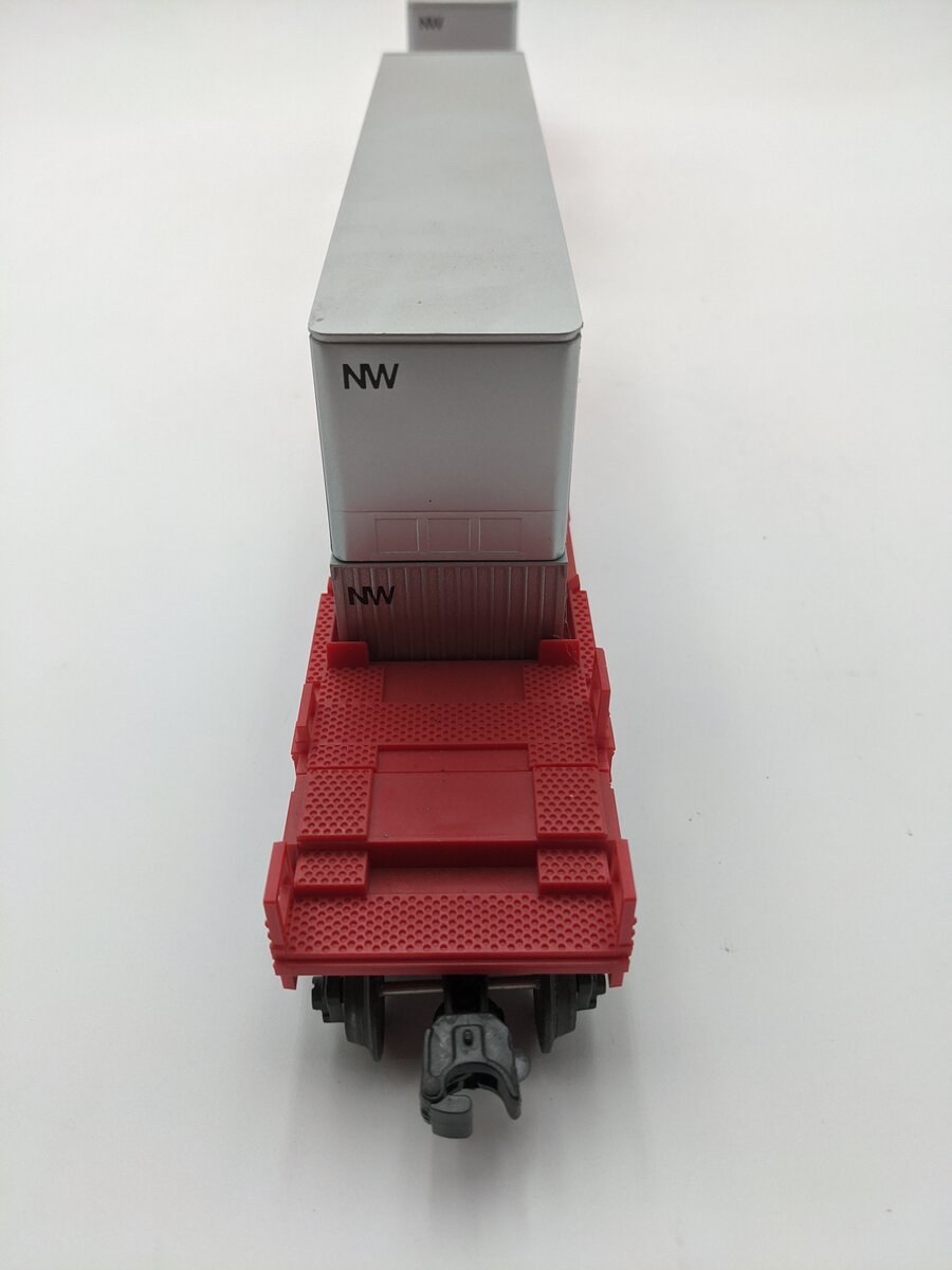 Lionel 6-16360 O Gauge Norfolk & Western Maxi-Stack Intermodal Flatcars Set EX