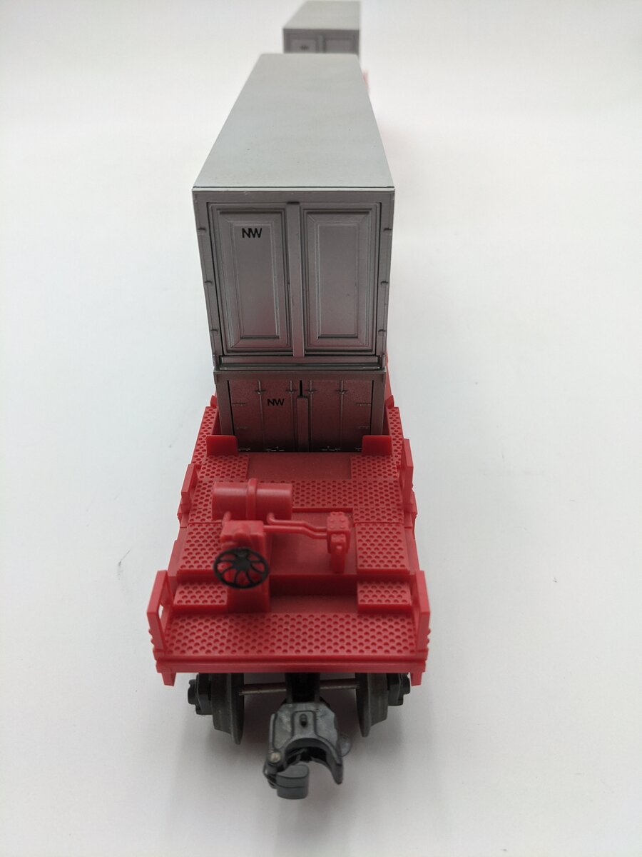 Lionel 6-16360 O Gauge Norfolk & Western Maxi-Stack Intermodal Flatcars Set EX