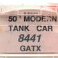 8441Roundhouse 8441 N Scale GATX 50' Modern Tank Car #52602 EX/Box