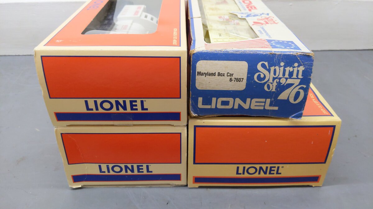 Lionel O Gauge Assorted Freight Cars [4] EX/Box