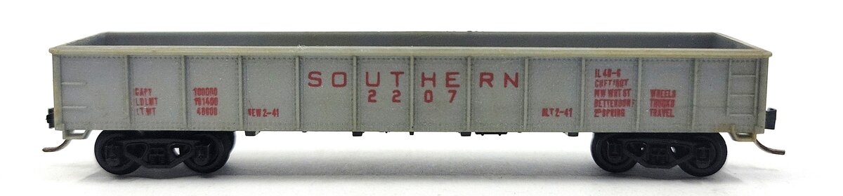 Model Power 3061 N Scale Southern 50' Gondola #2207 EX