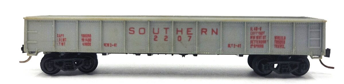 Model Power 3061 N Scale Southern 50' Gondola #2207 EX