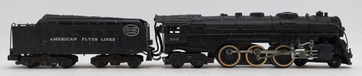 American Flyer 326 Vintage S NYC 4-6-4 Diecast Steam Locomotive & Tender VG