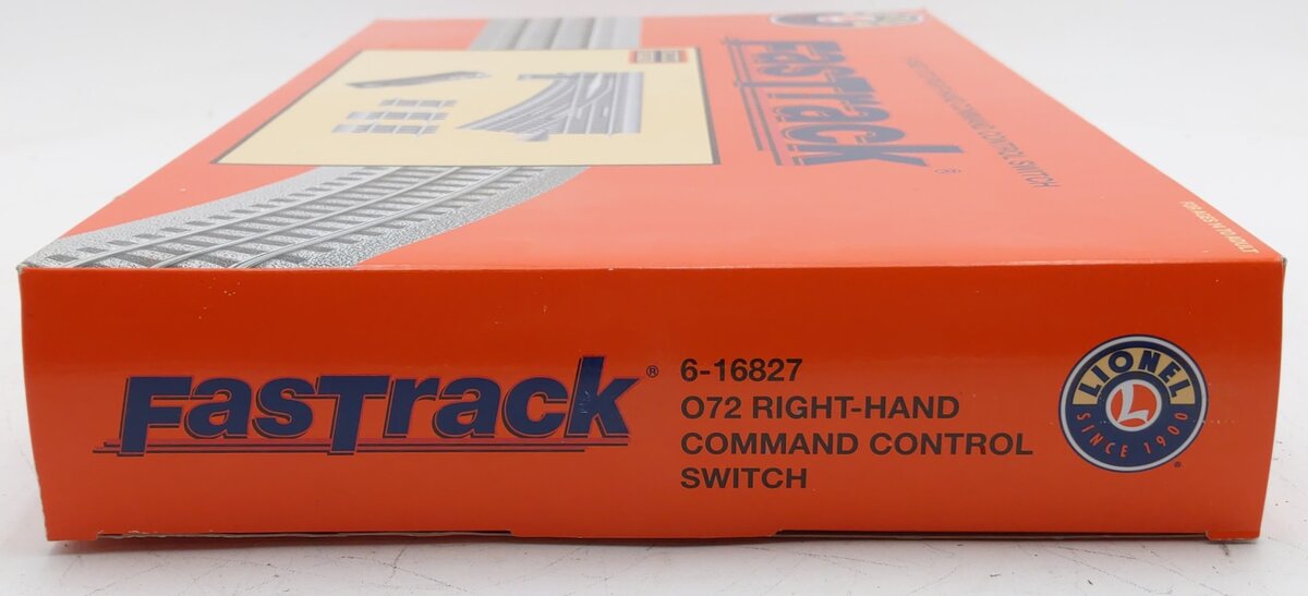 Lionel 6-16827 O72 FasTrack Command Control Right Hand Switch Turnout EX/Box
