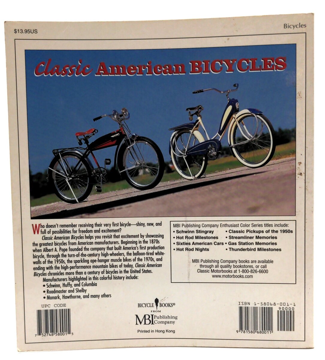 Motor Books International 1-58068-001-1 Classic American Bicycles - Jay Pridmore LN