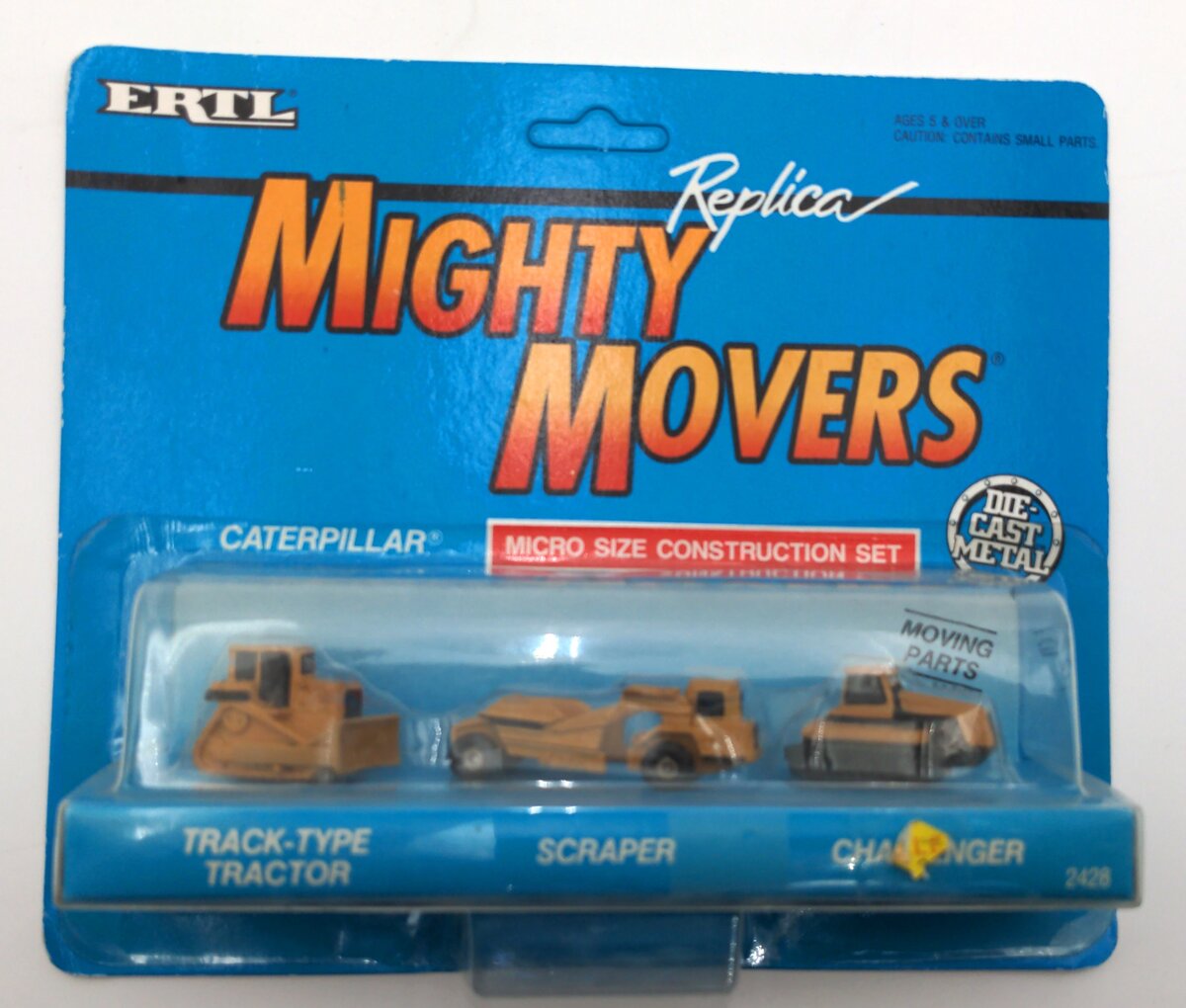Ertl 2428 Diecast Caterpillar Micro Size Construction Set NIB