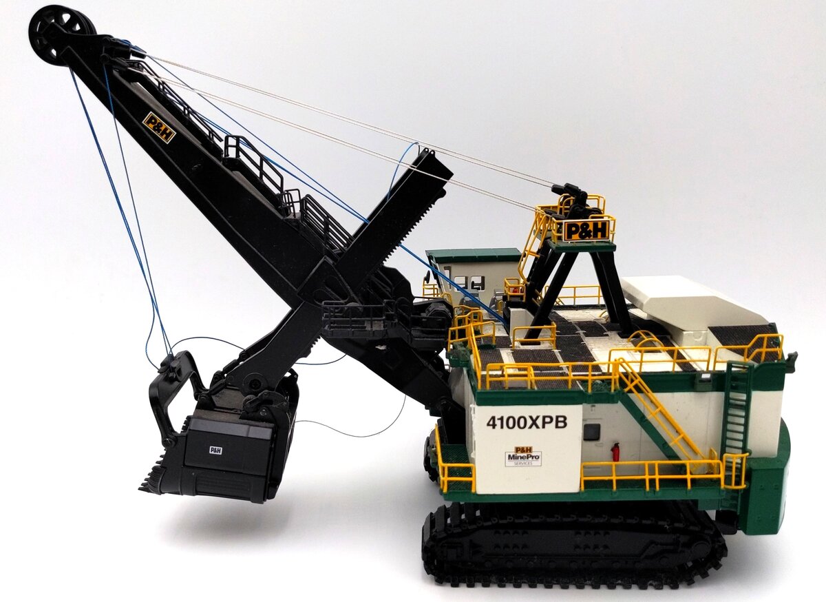 Sword Models 4100XPB 1:87 Cream & Green Cable Mining Shovel VG