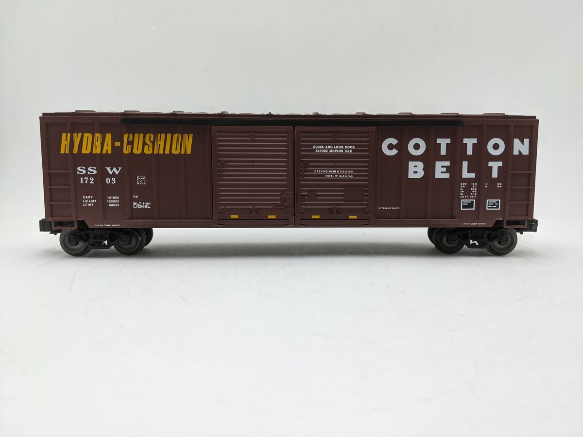 Lionel 6-17203 O Gauge Cotton Belt Double Door Boxcar #17203 EX