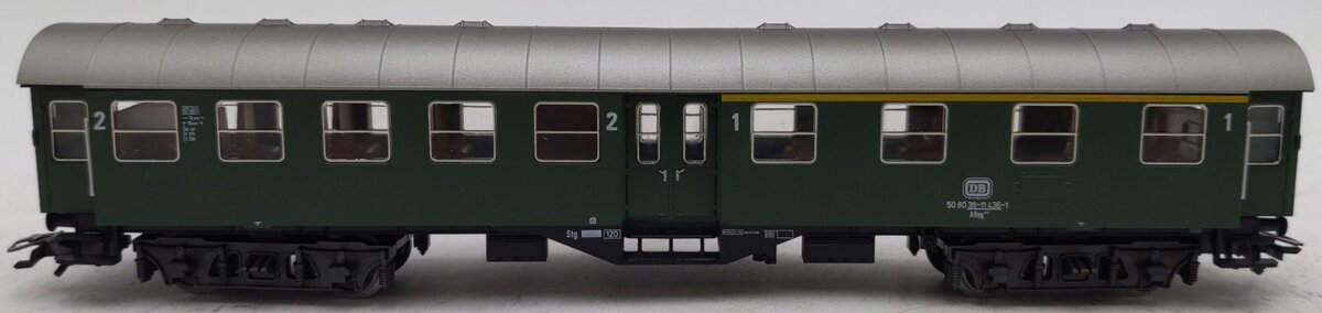 Marklin 4131 HO Scale DB AByg Passenger Carriage Road #:50 80 38-11 436-1 EX/Box