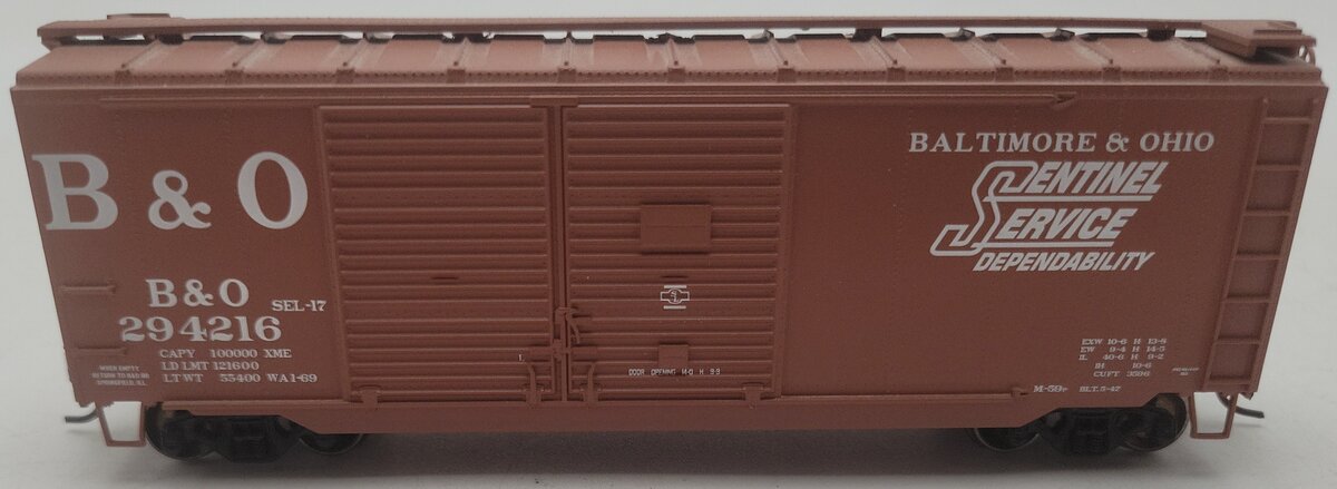 Athearn 70174 HO Scale B&O Boxcar #294216 EX/Box