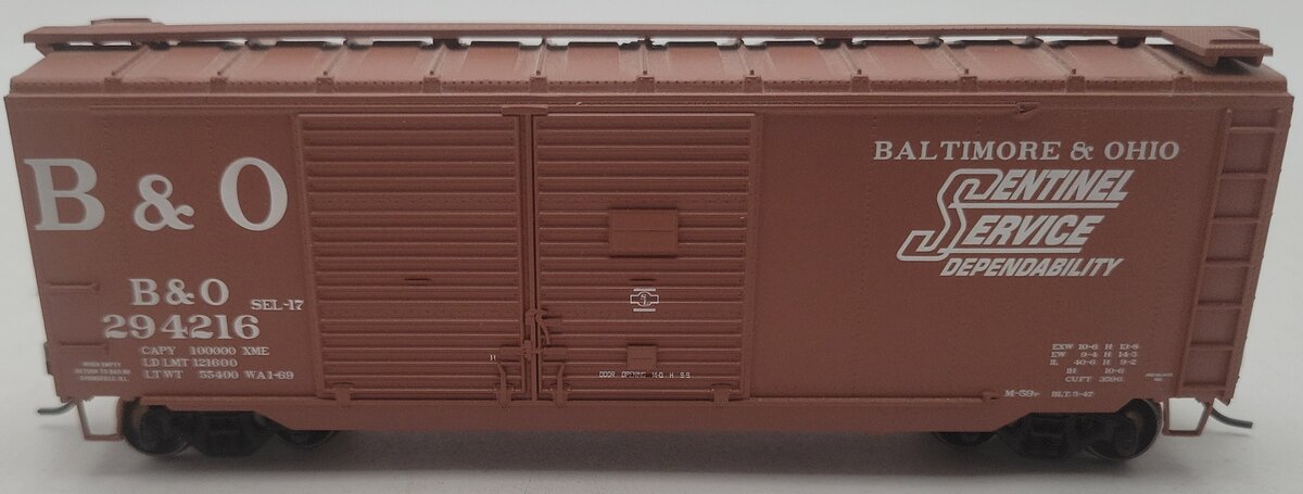 Athearn 70174 HO Scale B&O Boxcar #294216 EX/Box