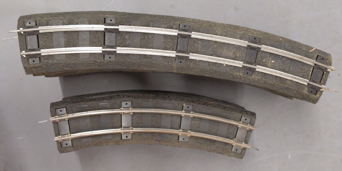 K-Line S Scale Assorted Curve Track & Track Bed [14] VG