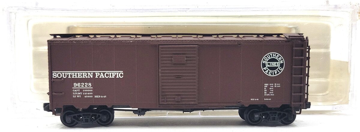 Tex-N-Rails 65701-01 N Scale Southern Pacific 1937 AAR 40' Box Car #96228 LN/Box