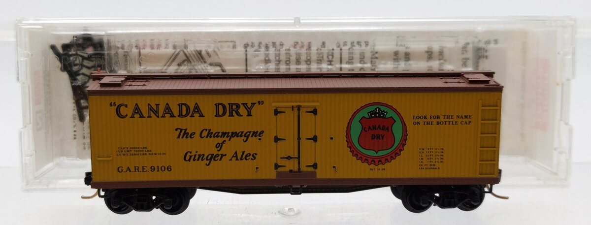 Micro-Trains 04900190 N Canada Dry 40' Double Wood Sheathed Reefer #9106 LN/Box