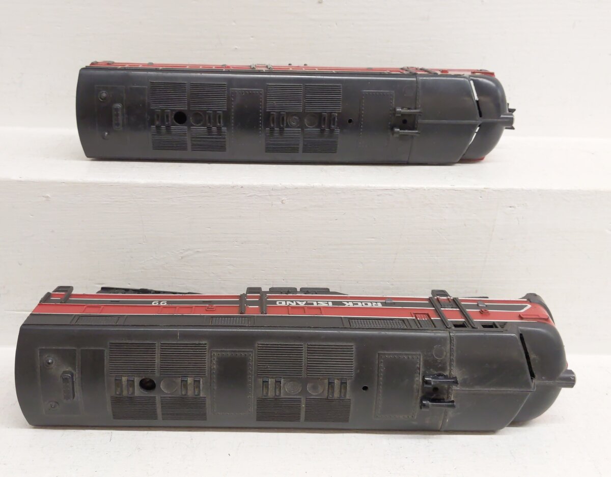 Marx 99 Vintage O Gauge Rock Island EMD E7 AA Diesel Locomotive Set