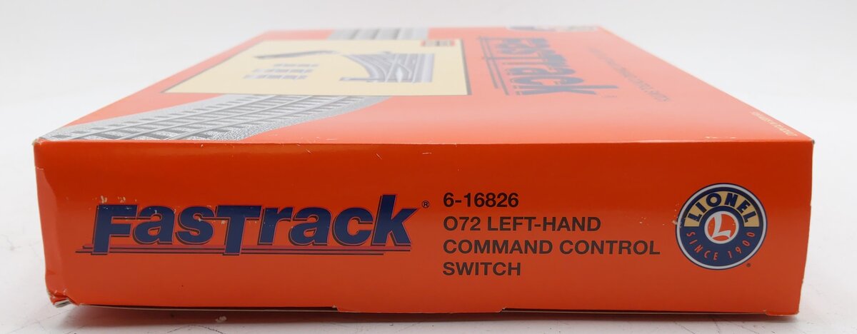 Lionel 6-16826 O72 FasTrack Command Control Left Hand Switch Turnout EX/Box