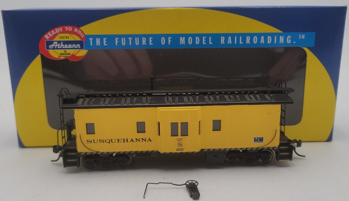 Athearn 74680 HO Scale Susquehanna Bay Window Caboose #0121 VG/Box