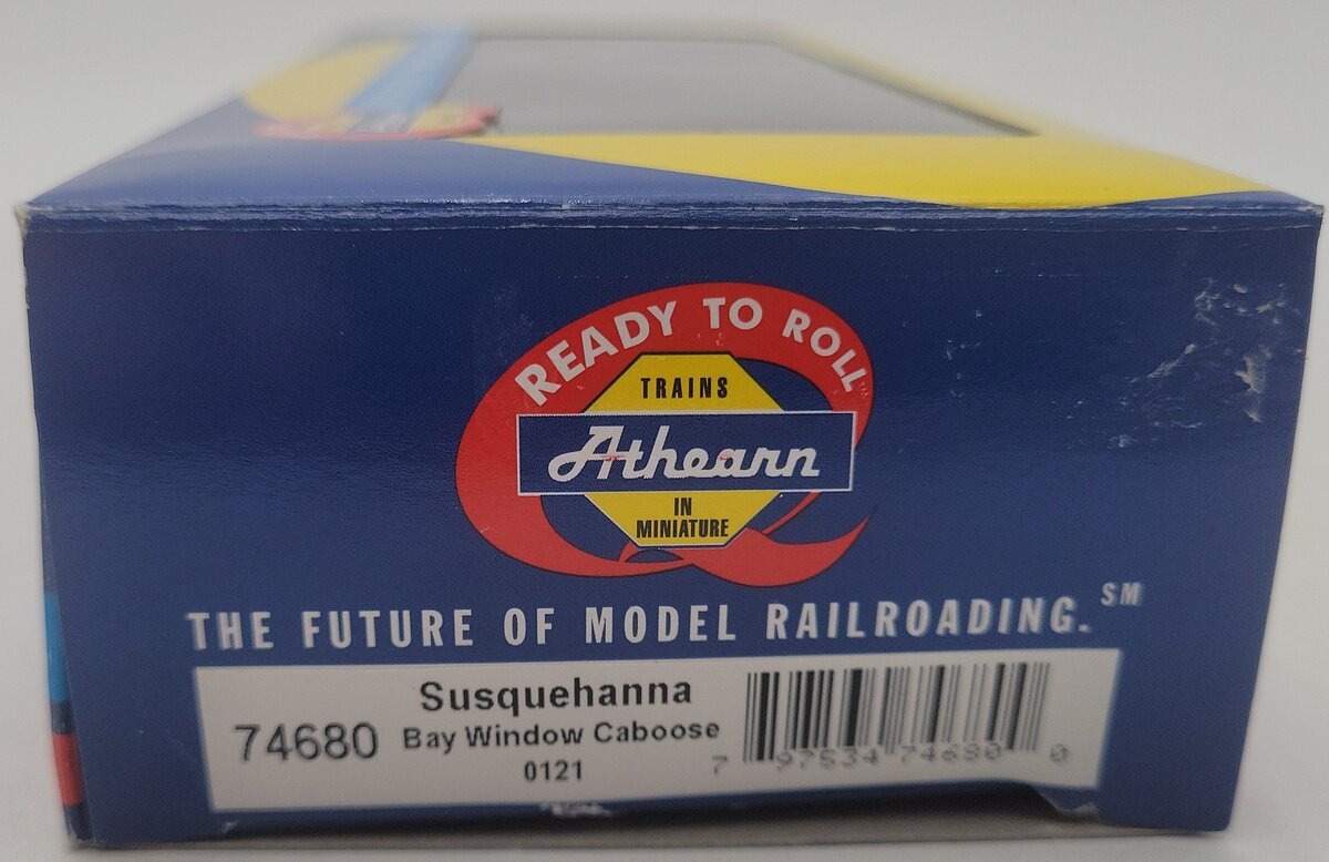 Athearn 74680 HO Scale Susquehanna Bay Window Caboose #0121 VG/Box