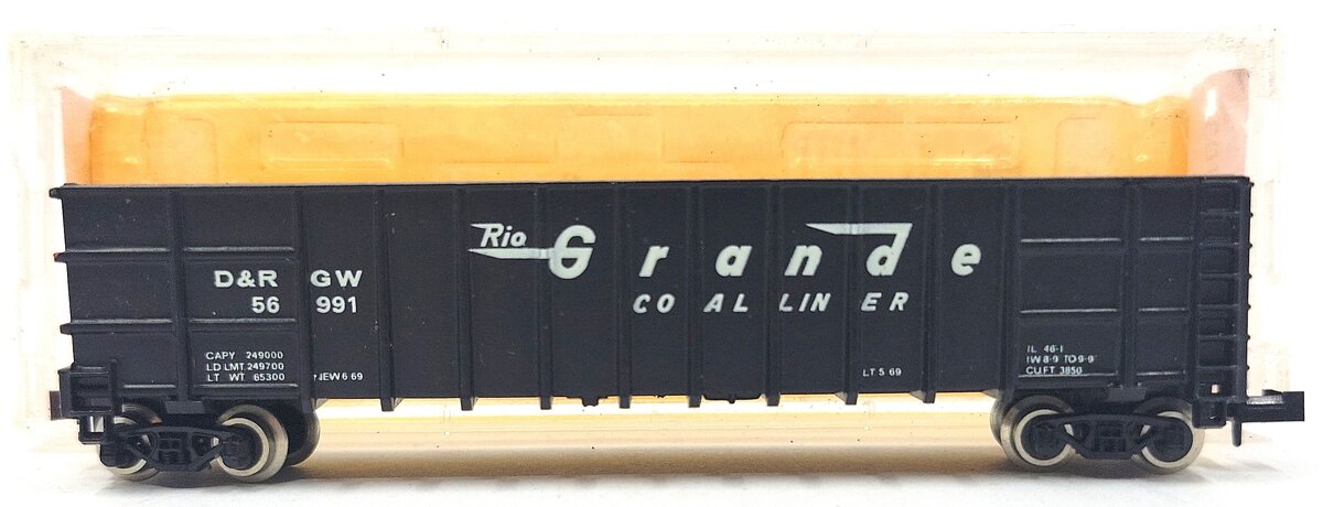 Roundhouse 8103 N Denver & Rio Grande Western Thrall Coal Gondola #56991 LN/Box