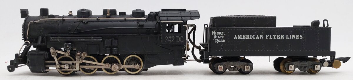 American Flyer 342DC Vintage S NKP 0-8-0 Diecast Steam Switcher VG