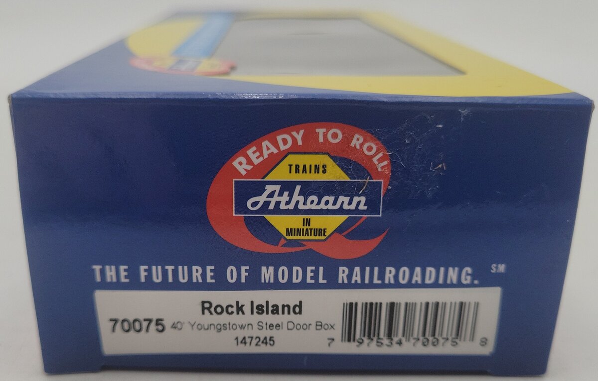 Athearn 70075 HO Scale Rock Island Boxcar #147245 EX/Box