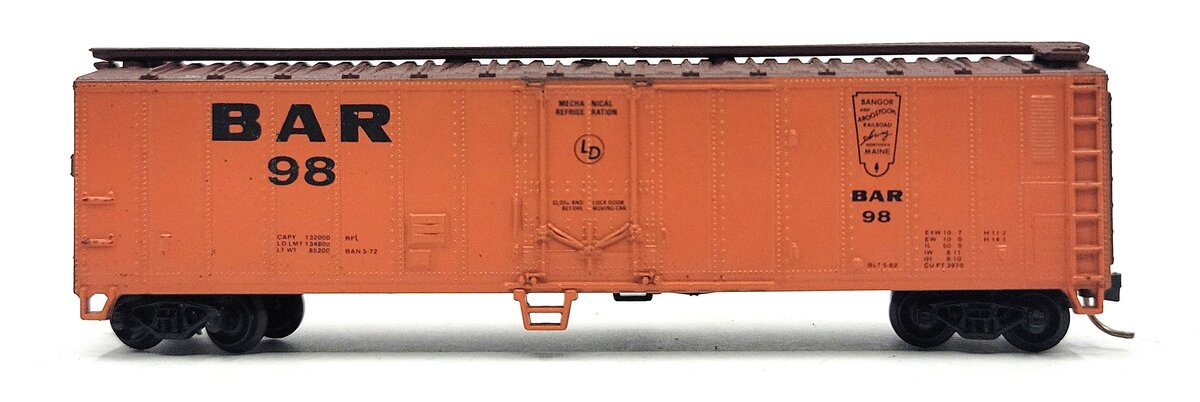 Atlas 3652 Bangor & Aroostook 50' Mechanical Reefer #98 LN/Box